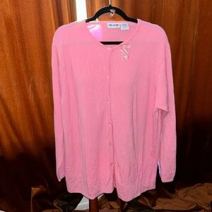 Blair Plus Size Pink Cardigan